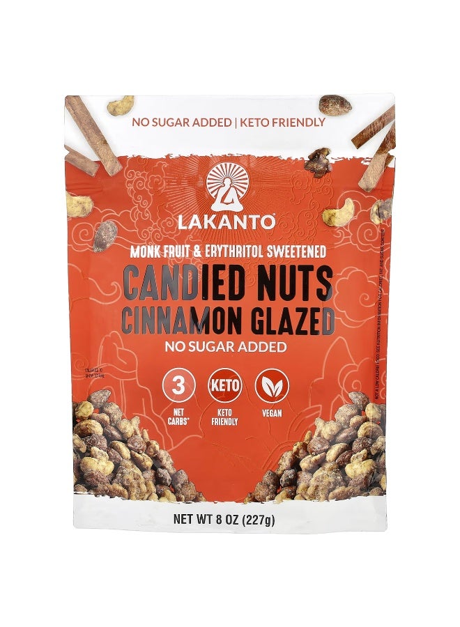Lakanto, Candied Nuts, Cinnamon Glazed, 8 oz (227 g)